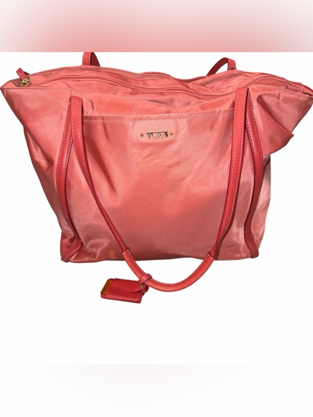 Tumi Voyageur Quintessential Tangerine/coral Nylon Travel Tote Bag Luggage